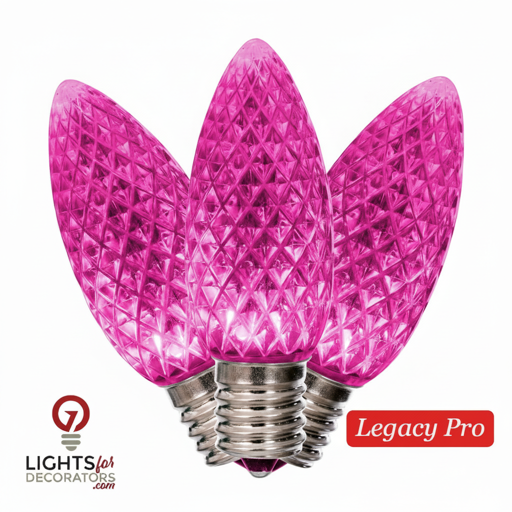 LED C9 SMD Bulb - PINK Pink- LegacyPro — view 1