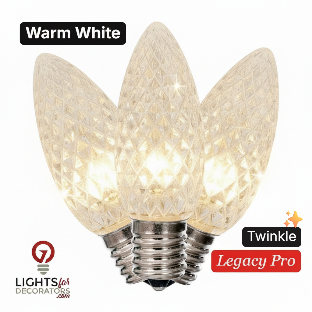 LED C9 SMD Bulb - WARM WHITE TWINKLE Warm White- LegacyPro — view 1