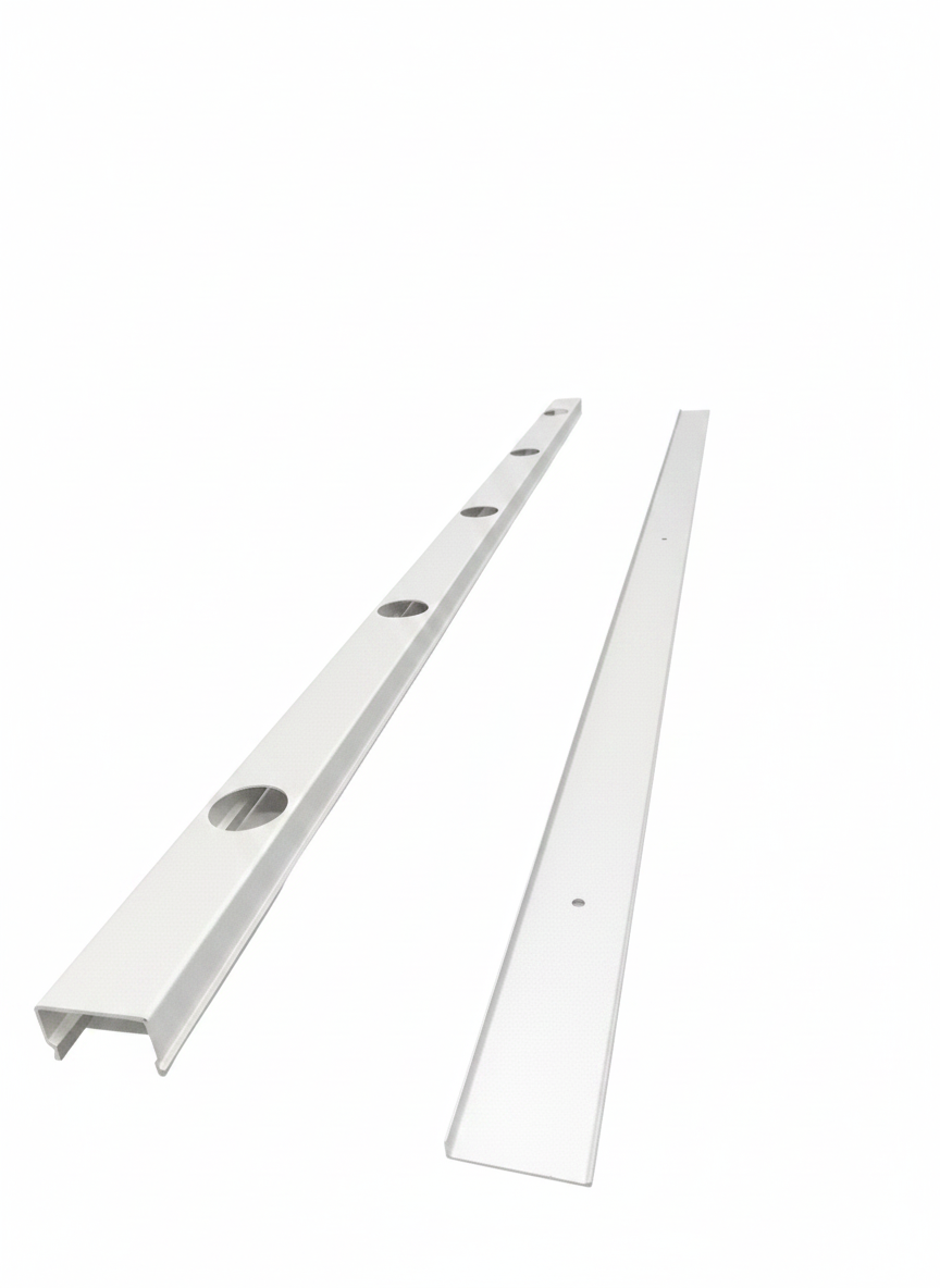 OMNI Double Track - 40" - White Aluminum — view 1