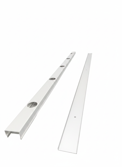 OMNI Double Track - 40" - White Aluminum — view 1