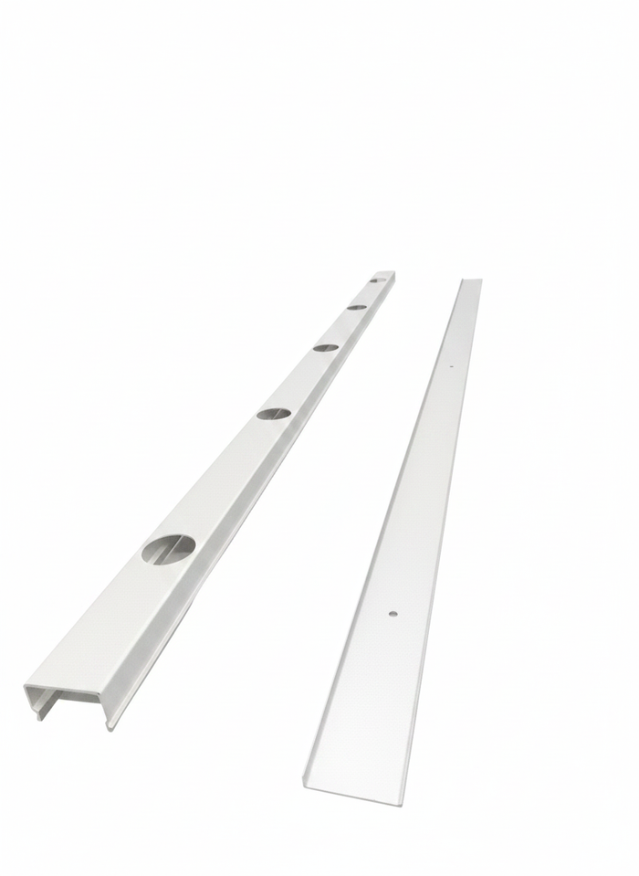 OMNI Double Track - 40" - White Aluminum — view 1