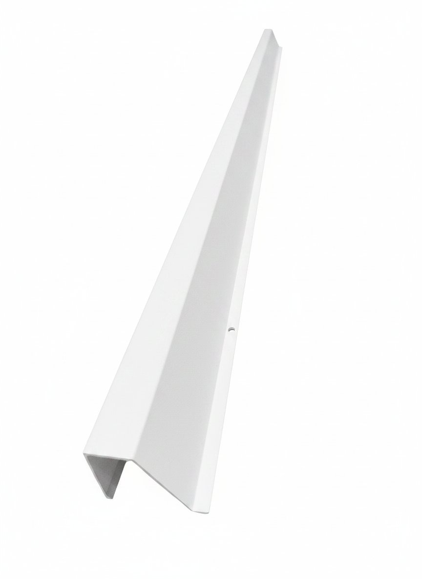 OMNI 90 Degree Parapet Track - 40" - White Aluminum — view 2