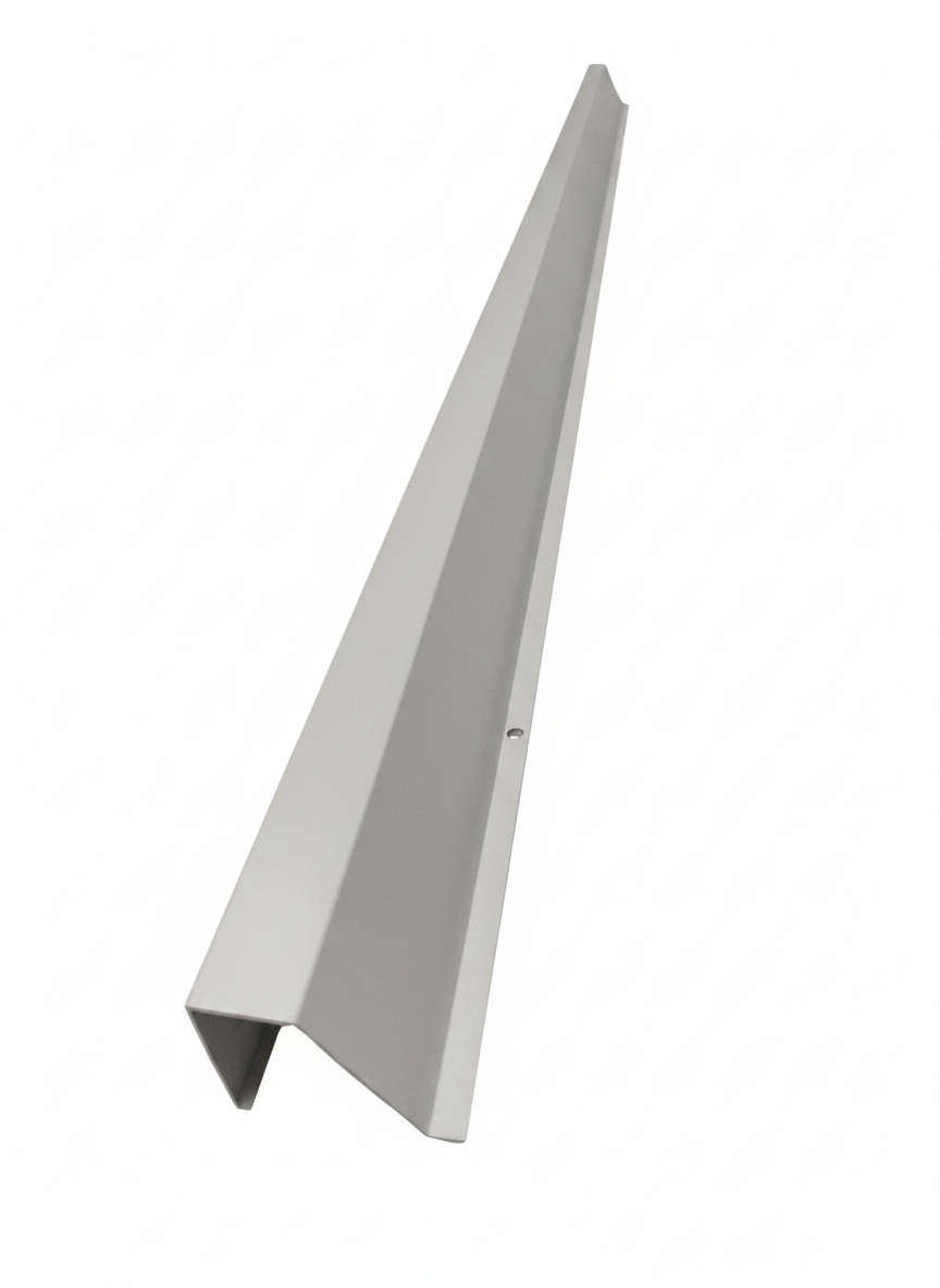 OMNI 90 Degree Parapet Track - 40" - Gray Aluminum — view 2