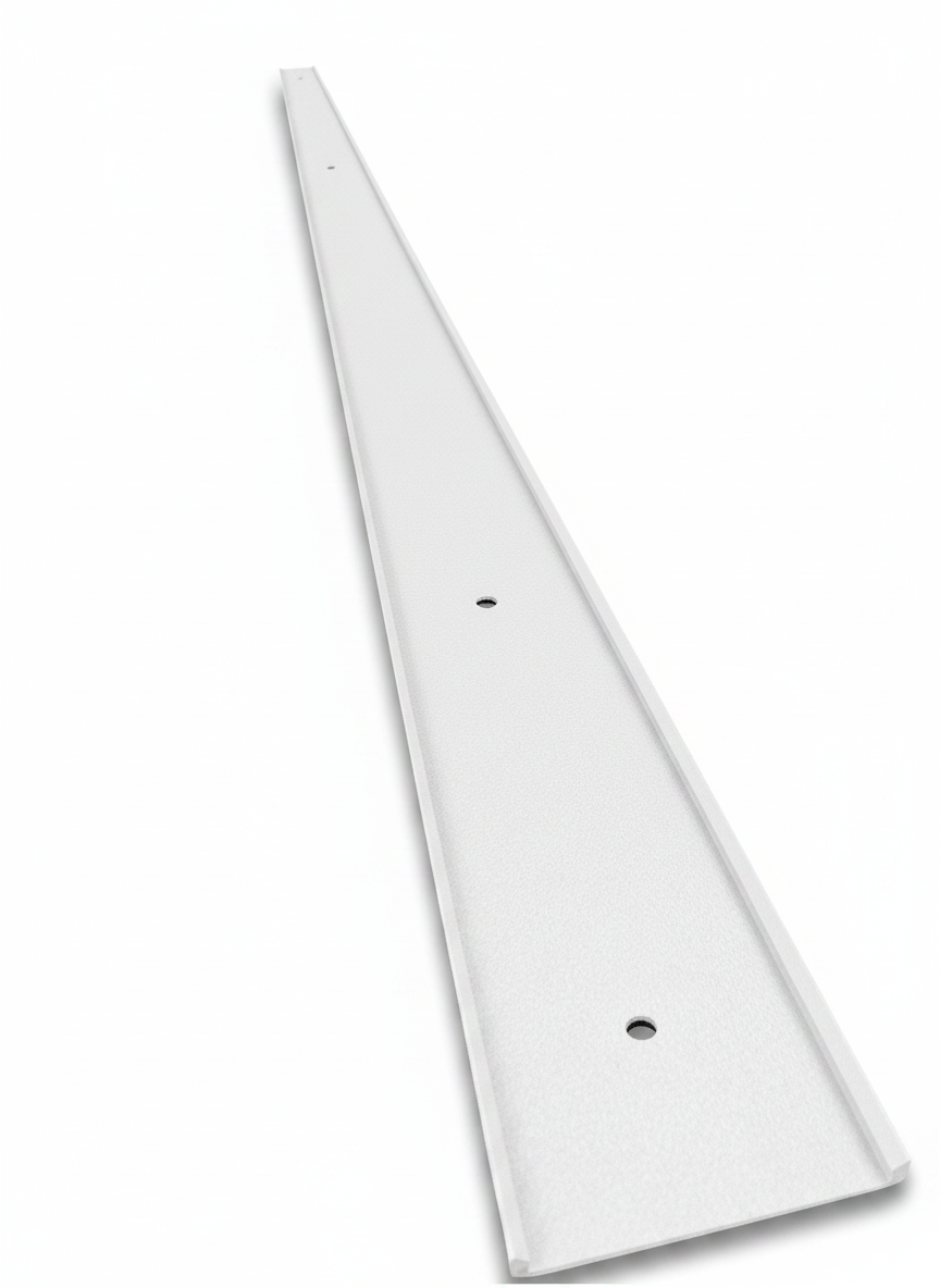 OMNI 90 Degree Parapet Track - 2 Piece - 40" - White Aluminum — view 2