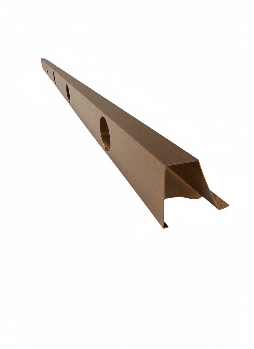 OMNI 90 Degree Parapet Track - 40" - Bronze Finished Aluminum