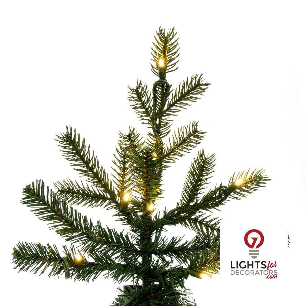 9' x 73" Balsam Pine Upside Down Christmas Tree - 1,400 Warm White LED Lights 9' x 73" — view 4