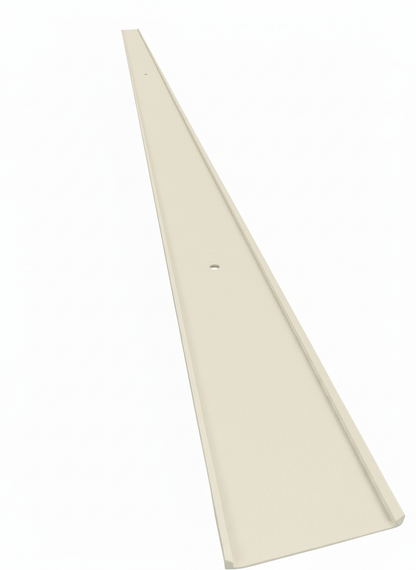 OMNI 90 Degree Parapet Track - 2 piece - 40" - Cream Aluminum — view 2