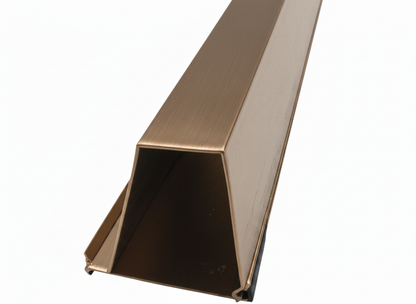 OMNI Parapet Track- Angled Output - 2 Piece - 35° - Bronze Finished Aluminum — view 1
