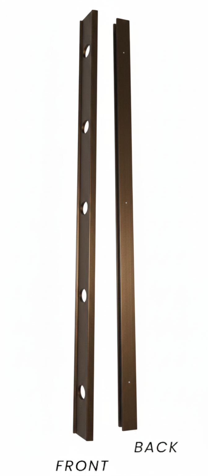 OMNI Parapet Track- Angled Output - 2 Piece - 35° - Bronze Finished Aluminum — view 2