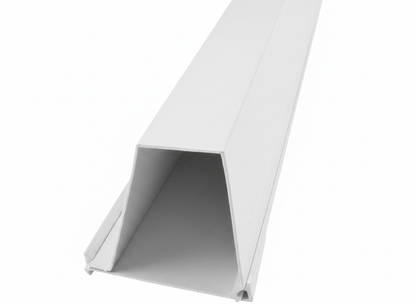 OMNI Parapet Track- Angled Output - 2 Piece - 35° - White Aluminum — view 1