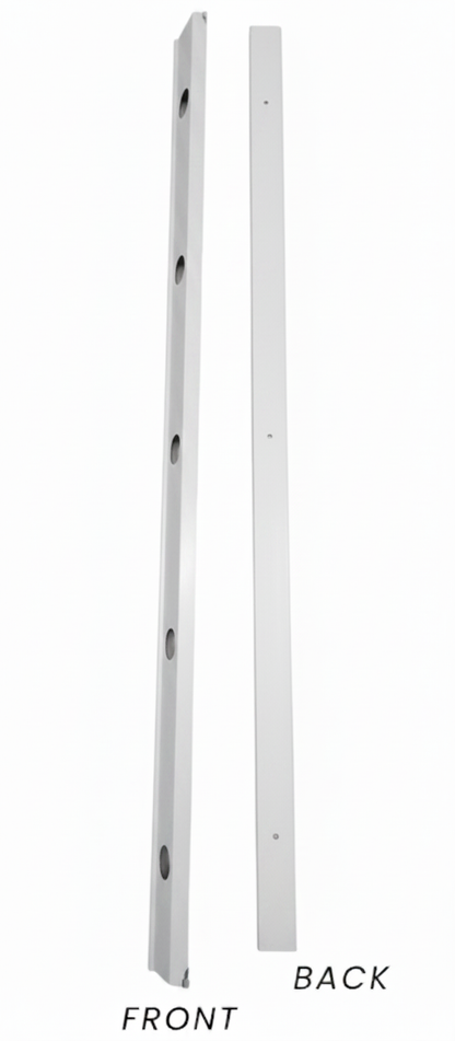 OMNI Parapet Track- Angled Output - 2 Piece - 35° - White Aluminum — view 2