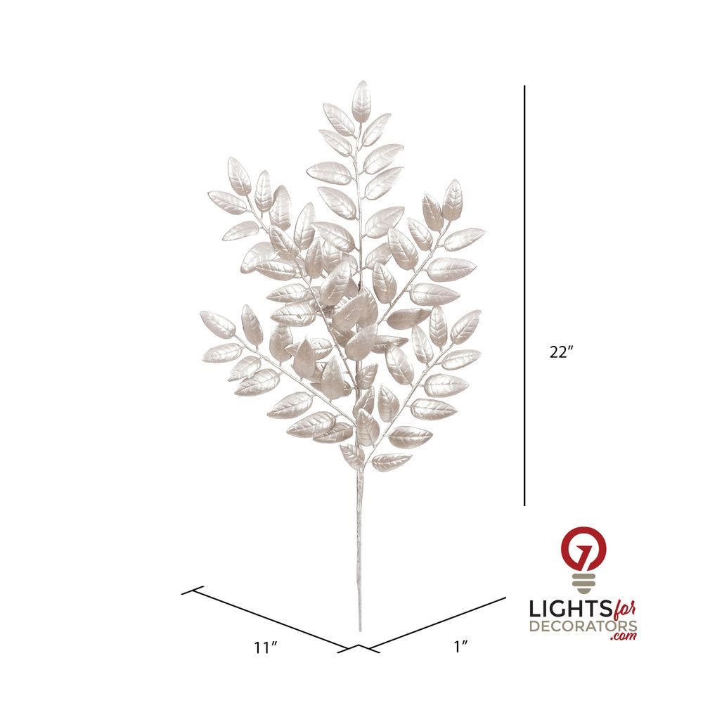Glitter Honey Locust Spray - Set of 6 - Champagne Champagne — view 2