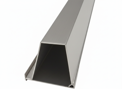 OMNI Parapet Track- Angled Output - 2 Piece - 35° - Grey Aluminum — view 1