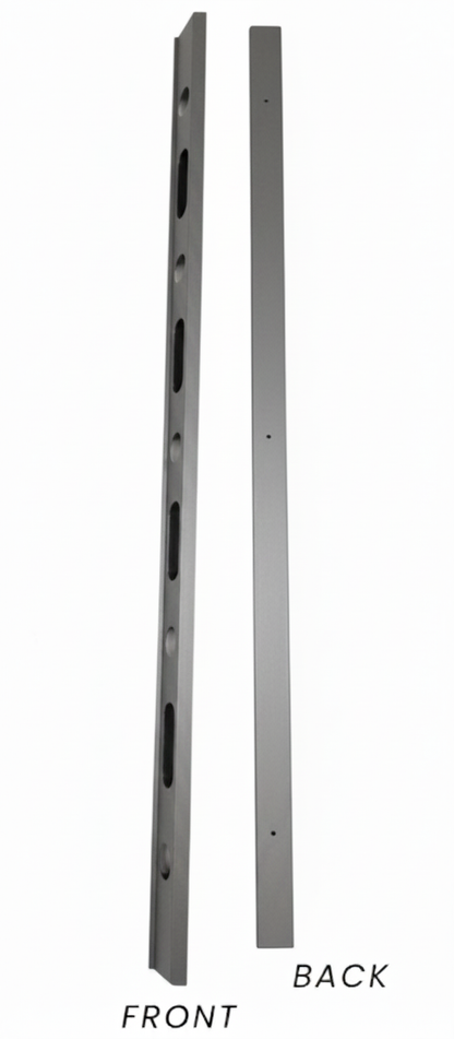 OMNI Parapet Track- Angled Output - 2 Piece - 35° - Grey Aluminum — view 2