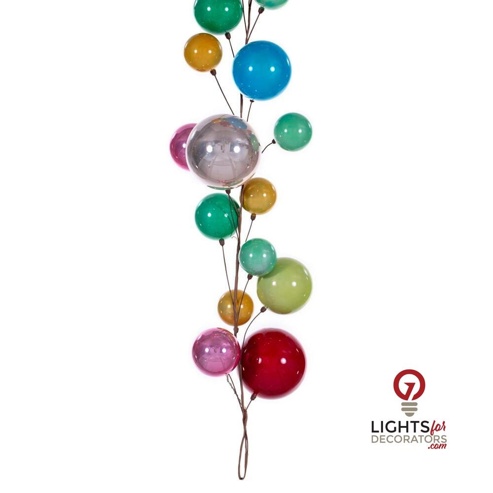 6' Ball Branch Garland - Multicolor Multi — view 2