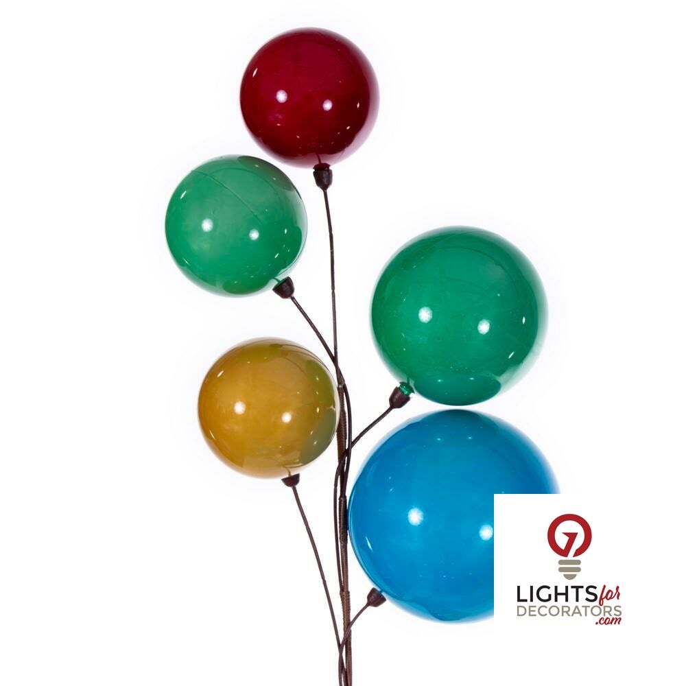 6' Ball Branch Garland - Multicolor Multi — view 3