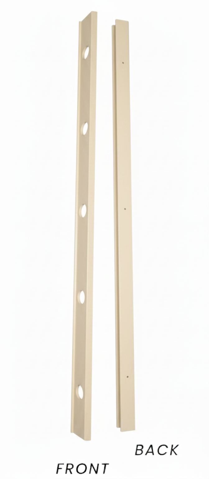OMNI Parapet Track- Angled Output - 2 Piece - 35° - Cream Aluminum — view 2