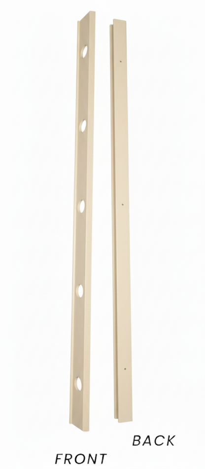 OMNI Parapet Track- Angled Output - 2 Piece - 35° - Cream Aluminum — view 2