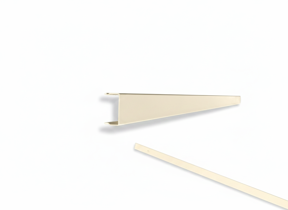 OMNI - Solid (No Holes) 2-Piece Concealment Track (40)" - 9012 Cream — view 1