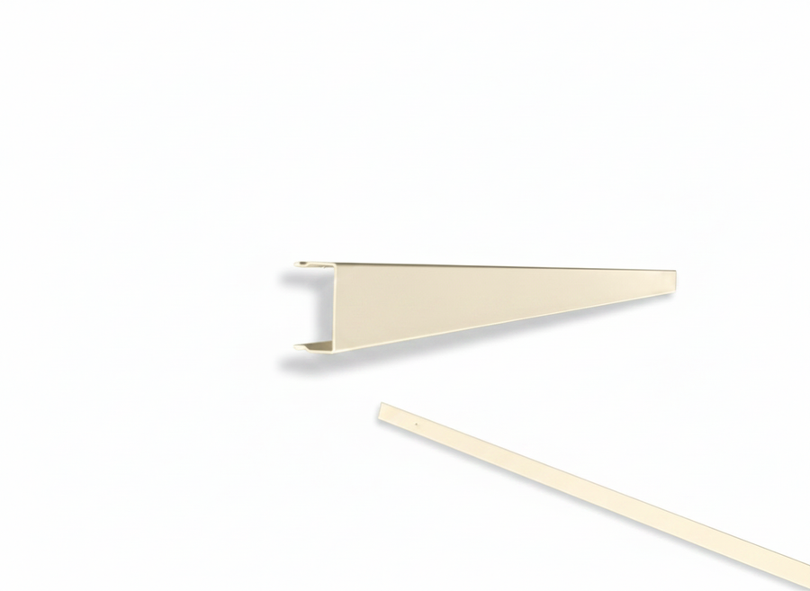 OMNI - Solid (No Holes) 2-Piece Concealment Track (40)" - 9012 Cream