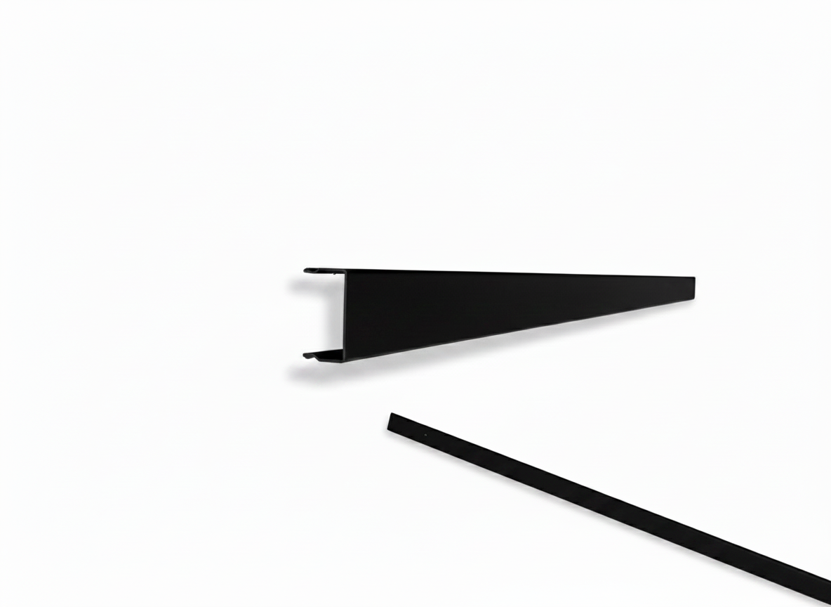 OMNI - Solid (No Holes) 2-Piece Concealment Track (40)" - 9004 Black — view 1