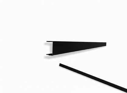 OMNI - Solid (No Holes) 2-Piece Concealment Track (40)" - 9004 Black — view 1
