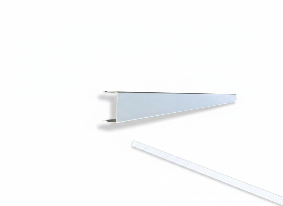 OMNI - Solid (No Holes) 2-Piece Concealment Track (40)" - 9003 Standard White — view 1