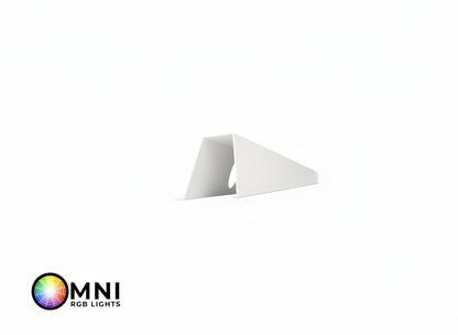 OMNI 35 Degree Angled Parapet Track - 40" - White Aluminum — view 2