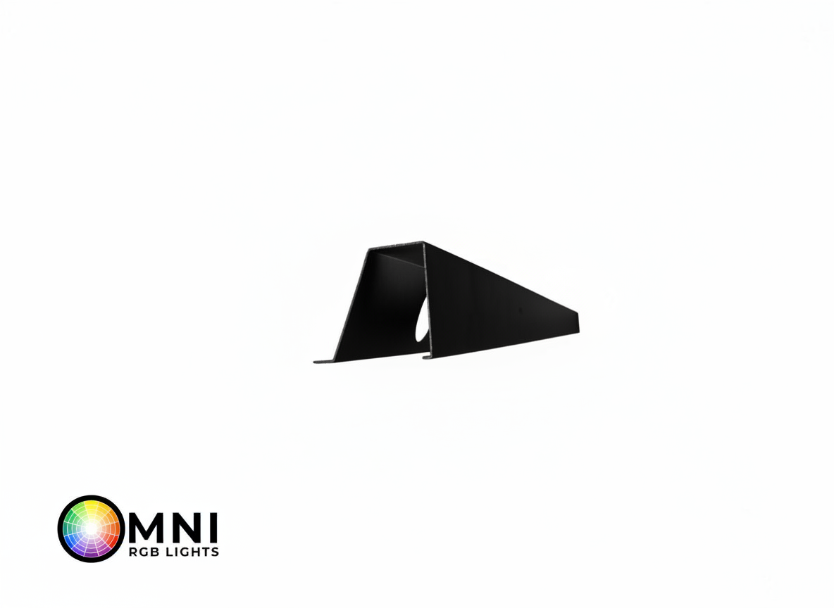 OMNI 35 Degree Angled Parapet Track - 40" - Black Aluminum — view 2