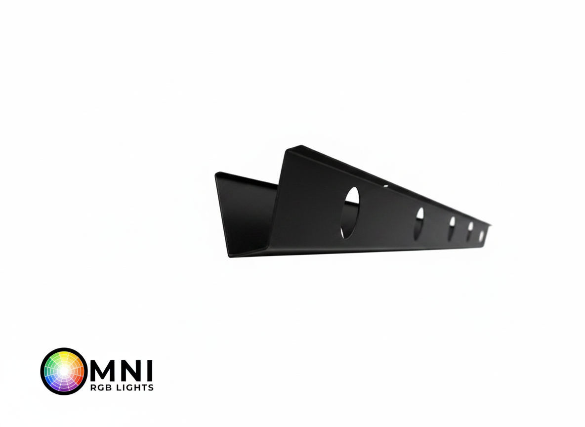 OMNI 35 Degree Angled Parapet Track - 40" - Black Aluminum — view 1