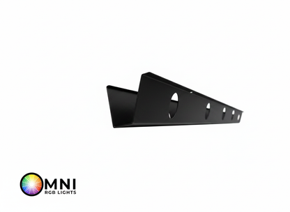 OMNI 35 Degree Angled Parapet Track - 40" - Black Aluminum — view 1