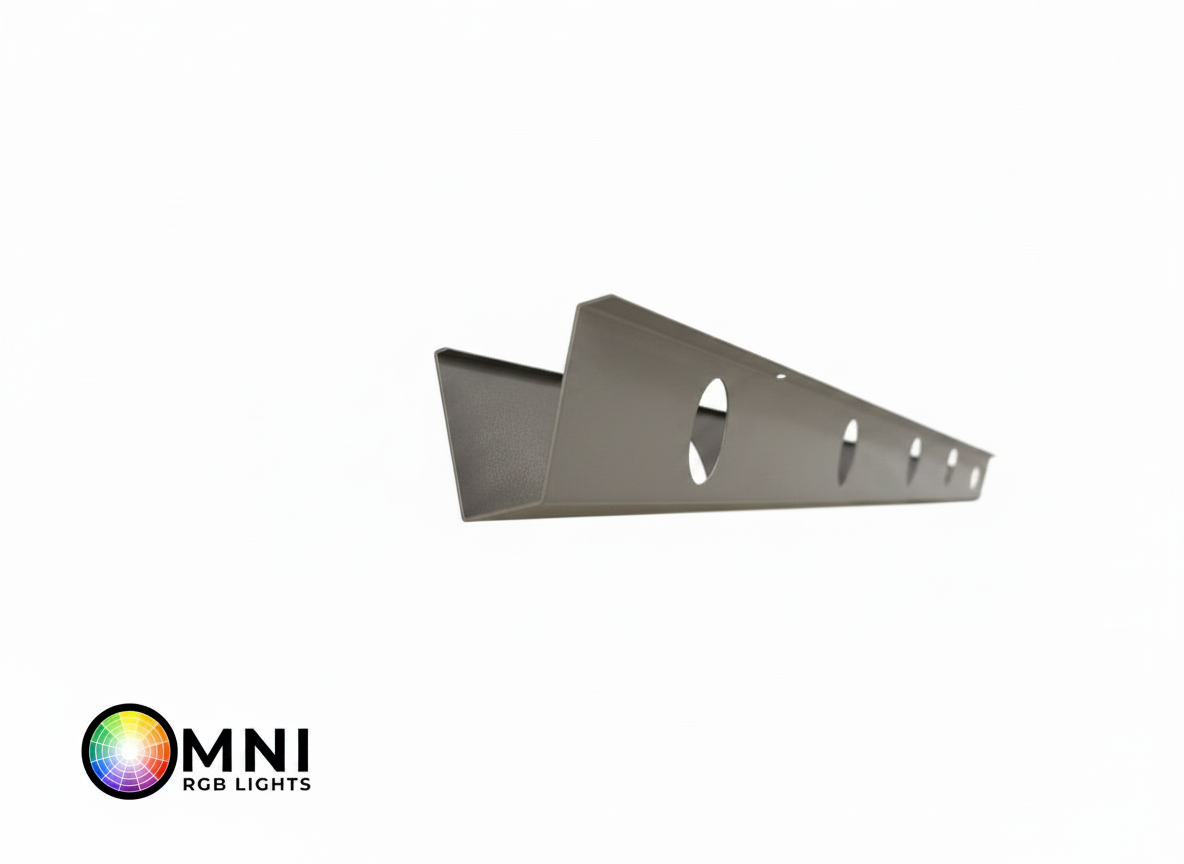 OMNI 35 Degree Angled Parapet Track - 40" - Grey — view 1