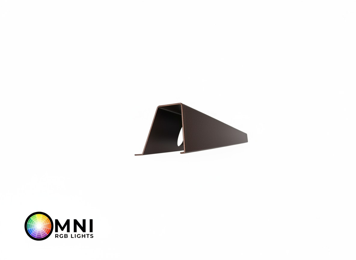 OMNI 35 Degree Angled Parapet Track - 40" - Bronze Finished Aluminum — view 2