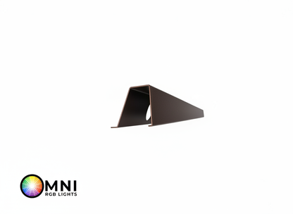 OMNI 35 Degree Angled Parapet Track - 40" - Bronze Finished Aluminum — view 2