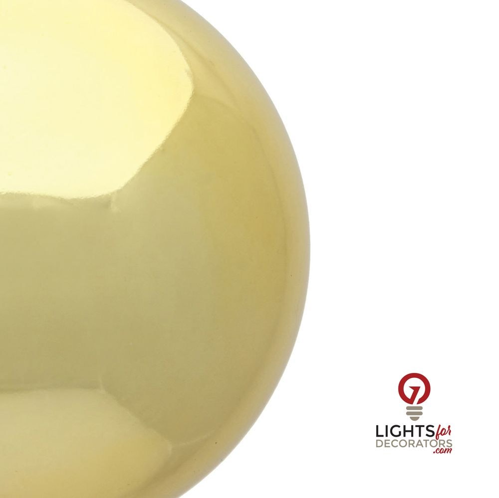 8" Shatterproof Ball Ornament - Gold - Matte - UV Treated — alternate view