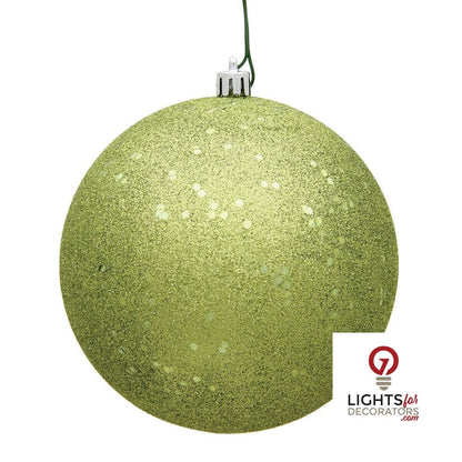10" Shatterproof Ball Ornament - Lime - Candy - UV Treated