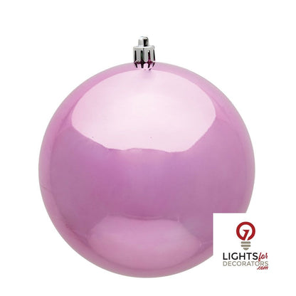 10" Shatterproof Ball Ornament - Pink - Candy - UV Treated