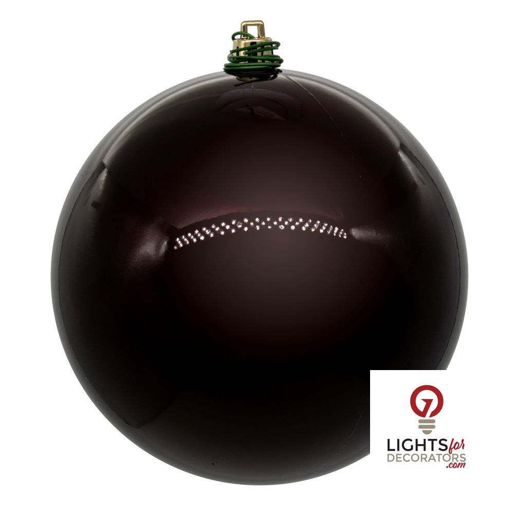 10" Shatterproof Ball Ornament - Burgundy - Matte - UV Treated