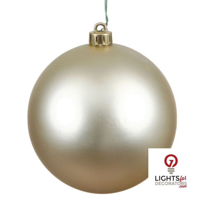 10" Shatterproof Ball Ornament - Champagne - Candy - UV Treated