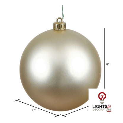 10" Shatterproof Ball Ornament - Champagne - Candy - UV Treated — alternate view