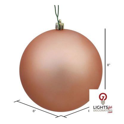 4" Shatterproof Ball Ornament - Silver - Matte - UV Treated - Set of 6 — alternate view