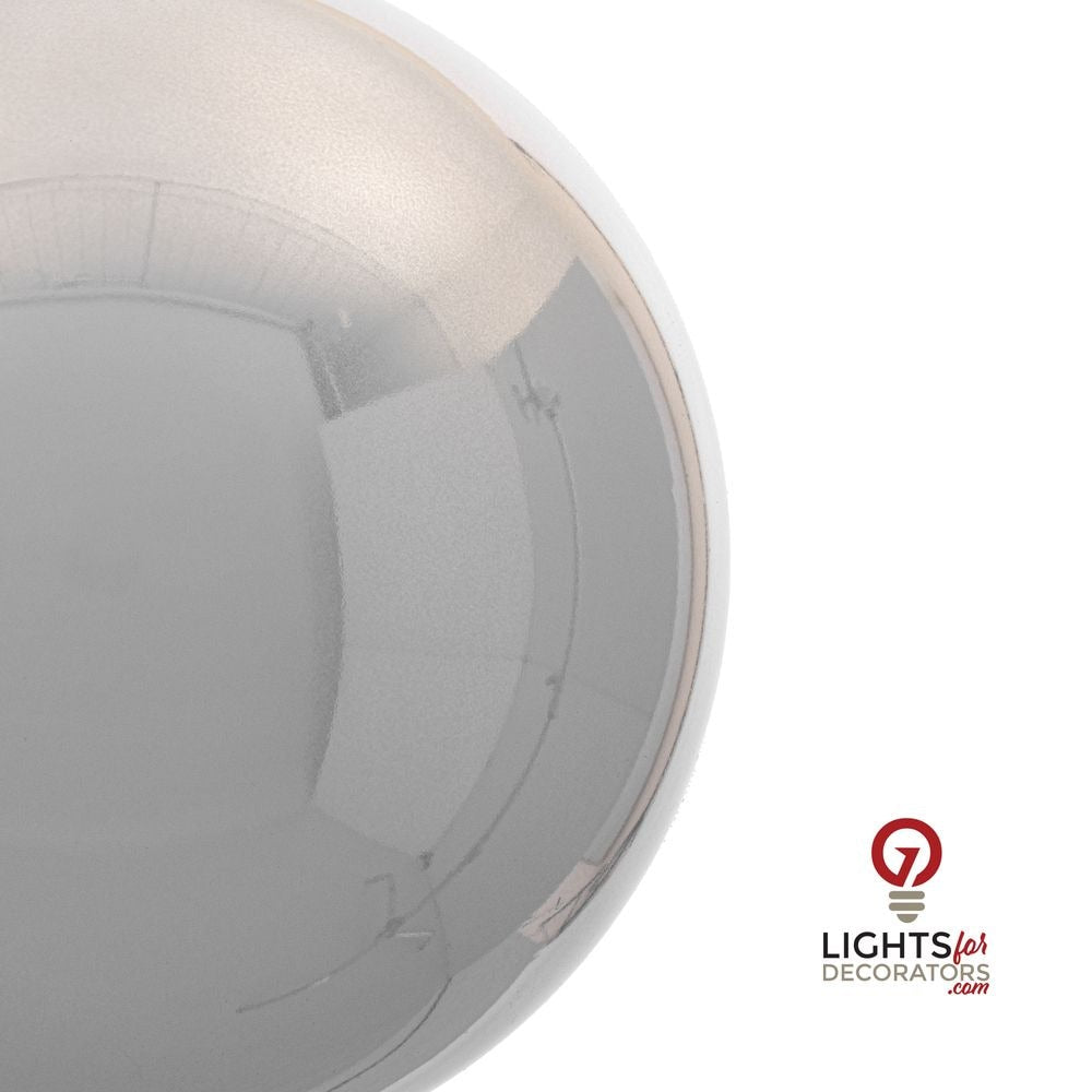 10" Shatterproof Ball Ornament - Silver - Matte - UV Treated — alternate view