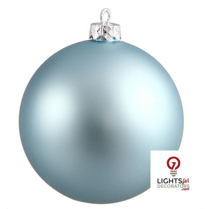 10" Shatterproof Ball Ornament - Baby Blue - Matte - UV Treated
