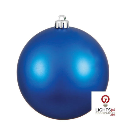 4" Shatterproof Ball Ornament - Burgundy - Glitter - Set of 6