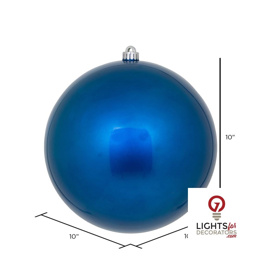 4" Shatterproof Ball Ornament - Burgundy - Candy - UV Treated - Set of 6 — alternate view