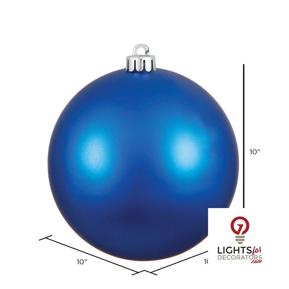 4" Shatterproof Ball Ornament - Burgundy - Glitter - Set of 6 — alternate view