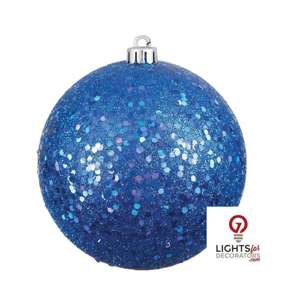 4" Shatterproof Ball Ornament - Burgundy - Pearl - UV Treated - Set of 6