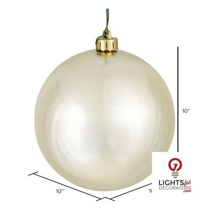 10" Shatterproof Ball Ornament - Dark Teal - Matte - UV Treated — alternate view