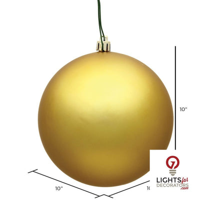 4" Shatterproof Ball Ornament - Green - Glitter - Set of 6 — alternate view