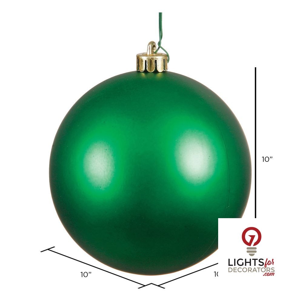 6" Shatterproof Ball Ornament - Honey Gold - Shiny - UV Treated - Set of 4 — alternate view